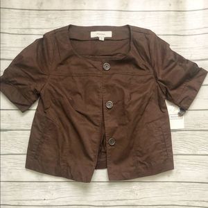 NWT Merona brown jacket-size small